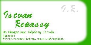 istvan repassy business card