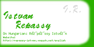 istvan repassy business card